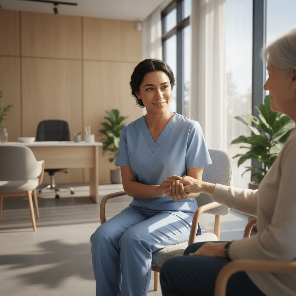 Diverse healthcare team in rehabilitation center